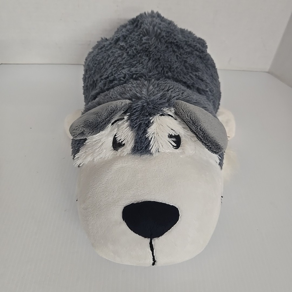 FLIP A ZOO Reversible Plush Stuffed Animal Asher Husky Dog & Poppie Polar Bear